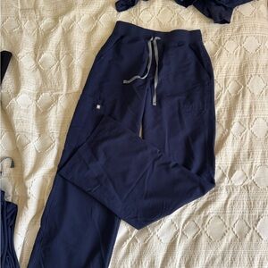 Figs High Waisted Isabel Wide Leg Scrub Pants